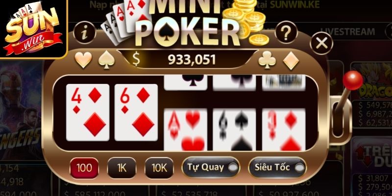 Cách Chơi Mini Poker Sunwin Luôn Thắng Cho Mọi Hội Viên 2 Quy tắc tổ hợp cơ bản