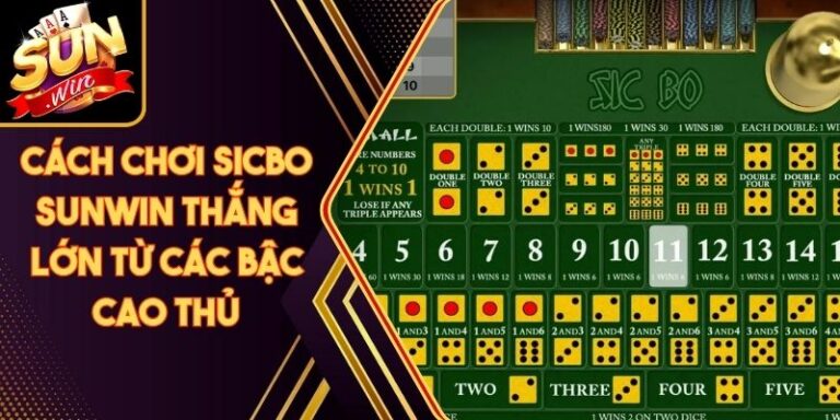 Cách Chơi Sicbo Sunwin Thắng Lớn Từ Các Bậc Cao Thủ